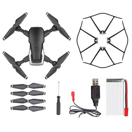 Hengfuntong-Elec Foldable FPV Drone with 1080P Camera, WiFi RC Quadcopter, Wide-Angle Live Video/Voice Control/Gravity Sensor