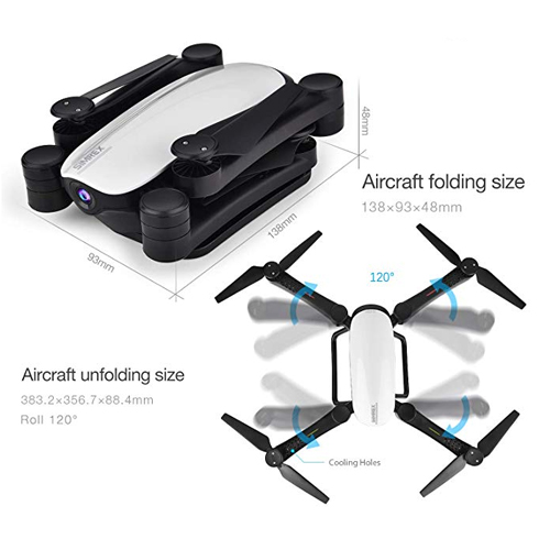 GPS Drone with 1080P HD Camera 2-Axis Self stabilizing Gimbal 5G WiFi FPV Video RC Quadcopter Auto Return Home with Follow Me Altitude Hold Headless B