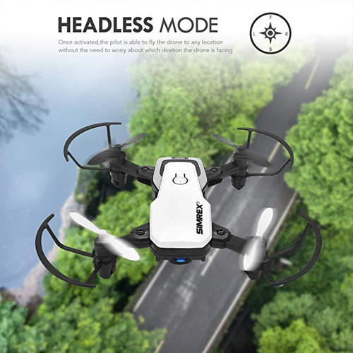 Mini Drone RC Quadcopter Foldable Altitude Hold Headless RTF 360 Degree FPV Video WiFi 720P HD Camera 6-Axis Gyro 4CH 2.4Ghz Remote Control Super Easy