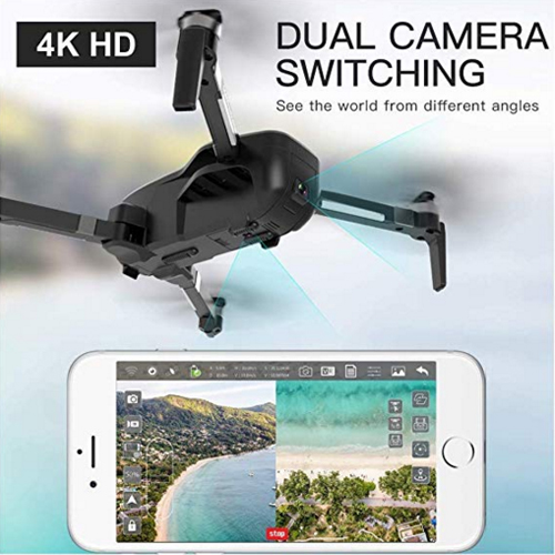 Limitless with GPS Auto Return Home, 5G WiFi FPV, 4K UHD Dual Camera, Brushless Motors, Follow Me, 25 Mins Flight Time, Long Control Range Quadcopter