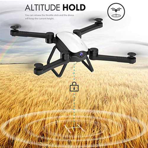 Drone Optical Flow Positioning RC Quadcopter with 1080P HD Camera, Altitude Hold Headless Mode, Foldable FPV Drones WiFi Live Video 3D Flips 6axis RTF