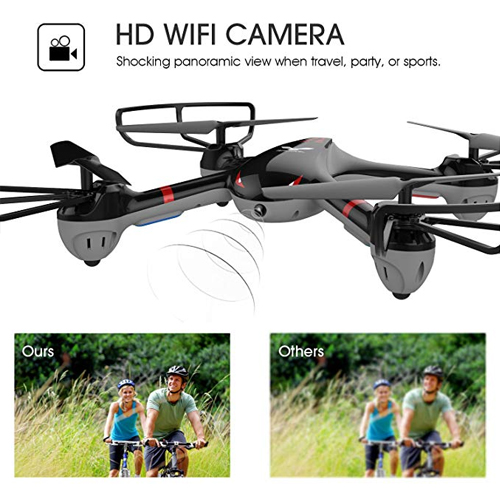 Drone for Beginners X708W Wi-Fi FPV Training Quadcopter with HD Camera Equipped with Headless Mode One Key Return Easy Operation