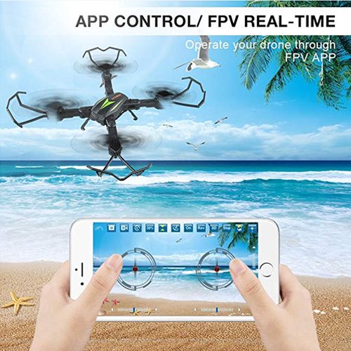 Tello Quadcopter Drone 720P FPV Drones Live Video 6-Axis Gyro 2.4GHz Altitude Hold Foldable Arms RC Drones for Kids Beginners Adults - (New Version Co